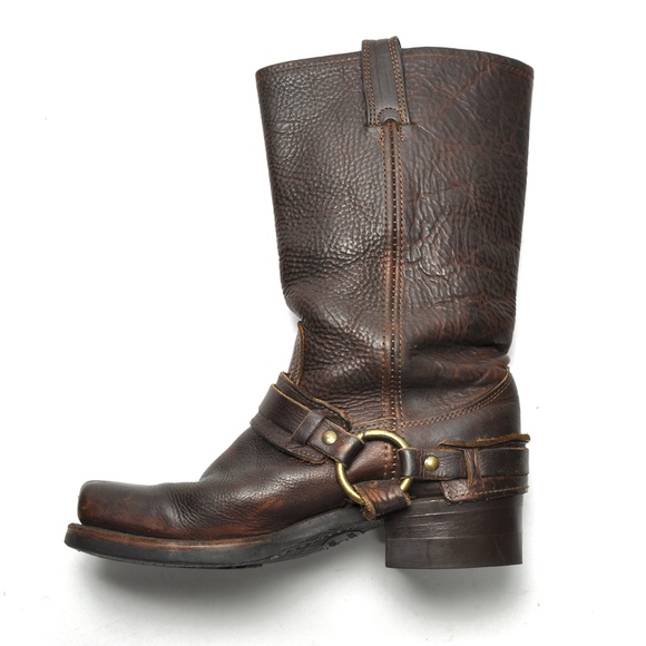 frye biker boots womens